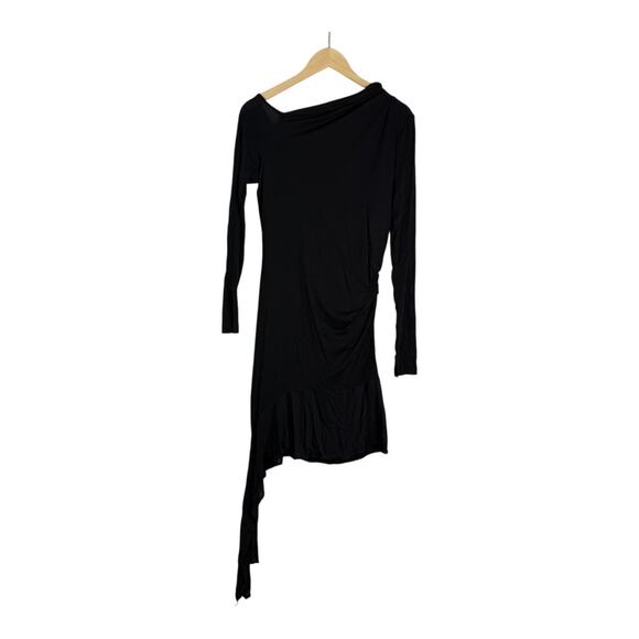 NWT Helmut Lang Scala Draped Asymmetric Minidress - Size XL - Picture 8 of 15